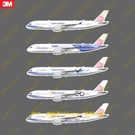 China Airlines A350 B787 Standard Coating Emperor Pheasant Carbon Fiber Realistic Civil Aircraft 3M 