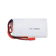 全新，全新， แบตเตอรี่โดรน RC ใหม่ 3 ปลั๊ก 7.4V 2200mAh Li-Polymer 2S 8C Lipo Spektrum DX8 DX6 DX6E FrSky 
