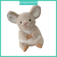 poo Plush Chinchilla Toy Stress Relief Companion  Stuffed Animal Throw Pillow