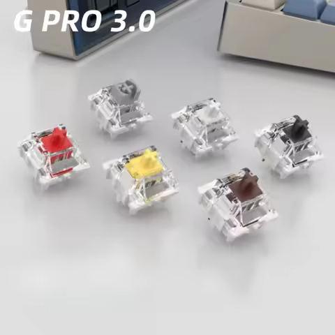 Gateron Pro 3.0 V3 Switch 3pin RGB Linear Tactile Red White Yellow Silver Brown Custom Switch for Me