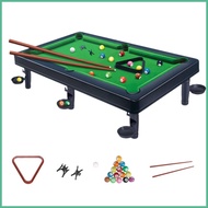 Kids Pool Table Billiards Game Tabletop Pool Set Portable Pool Table for Family Game Night Billiard 
