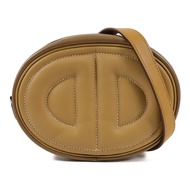 HERMES Swift皮革In the loop銀扣肩背袋Biscuit
