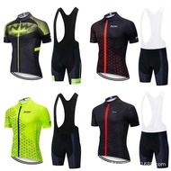 2023NW Summer Fleet Version Short-Sleeved Cycling Jersey Strap Suit Mountain Bike Jersey Men's Speci