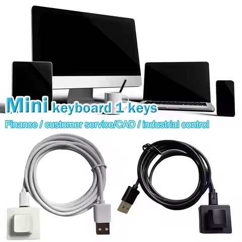 Mini Keypad One Key Custom Programable Macro 1 Key One-Handed Mechanical Keyboard USB Wired Keyboard