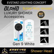 Alpha Shower Head Gen 9 / Gen 12 Black/Chrome/White Universal Water Heater