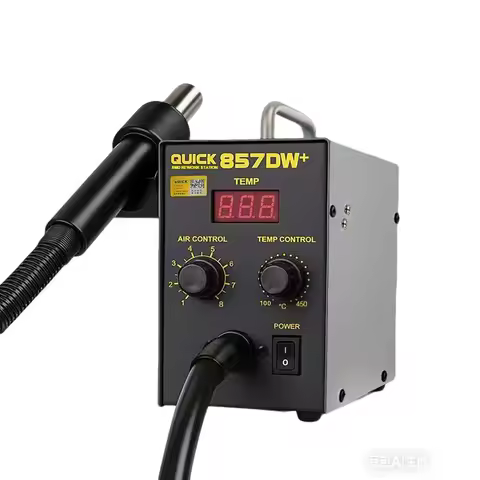 quick 859dw+ desoldering station, Air Volume 120L/Min, professional pcb desoldering and tinning, 580
