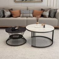 Meja Tamu Meja set Aesthetic Meja minimalis Meja industrial Meja set bulat Furniture COD | BAYAR DI 