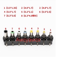 8PCS Set Universal Laptop For 12W 30W 96W Adjustable Regulated AC DC power Adapter 2Pin To 5.5mm 2.5