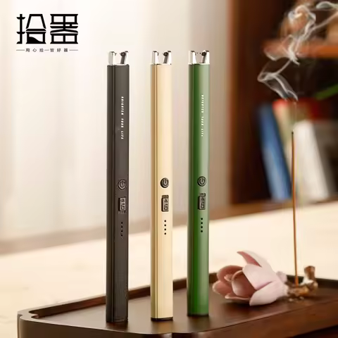 Aromatherapy candle, electronic pulse igniter, rechargeable starter, long-handled gas stove, light s