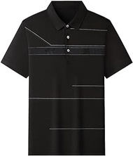 MMLLZEL Men's Polo Shirt Lapel Golf Short Sleeve Business Top T-shirt Men's Clothing Casual (Color : D, Size : XL code)