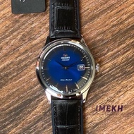 100% Original Orient Bambino Version 4 Blue Leather Strap Automatic Watch FAC08004D
