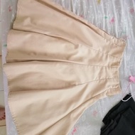 Beige midi skirt
