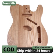 Premium Ash Wood Stringed Musical Component DIY Guitar Body Unfinished for Electric Guitars Kit Buil