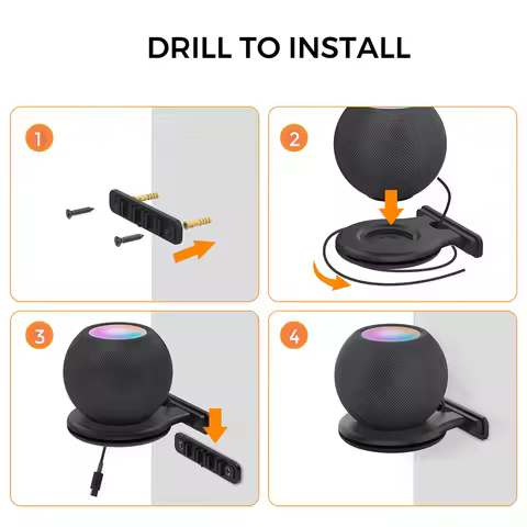 Mini Smart Speaker Holder Space Saving Bracket Speaker Space Wall Mount compatible with HomePod Mini