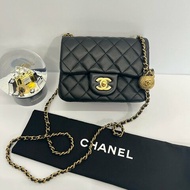 Chanel 金球方胖 硬底金片款