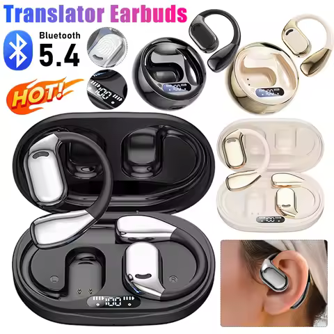 Smart Translator Device AI Intelligent Translation Earphone Two-Way Real-time Language Translation H