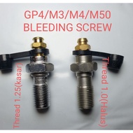 Brembo GP4 M3 M4 M50 bleeding screw copper