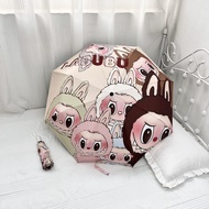 LABUBU,umbrella,manual umbrella,manual folding,UV protection,waterproof umbrella,folding umbrella,su