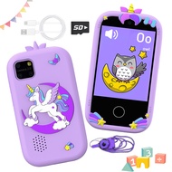 Kids Cell Phone, Interactive Learning Simulation Accessory, Sturdy Touchscreen Play Gadget for Young