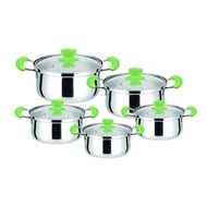 PROMO PANCI SET 5 SUSUN TUTUP KACA - PANCI SET 5 STAINLESS STEEL KUAT TEBAL ANTI KARAT - PANCI WARNA