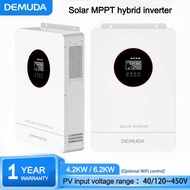 DEMUDA hybrid inverter 4.2KW/6.2KW Pure Sine Wave Solar Hybrid Inverter Built-in MPPT Solar Charge C