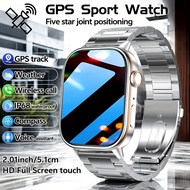 For Android IOS GPS Smart Watch Women Heart Rate Bluetooth Call Compass Waterproof Smartwatch Men