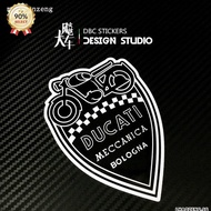 New Product Ducati Ducati Ducati Bologia Retro Label Sticker Motorcycle Waterproof Reflective Decal 