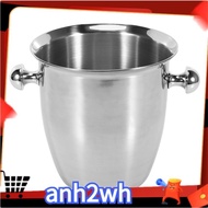 【A-NH】2L Stainless Steel Thickened Red Wine Ice-Pail Cooler Box Thickening Champagne Bucket Ice Bucket Wine Cooler for Hotel Bar