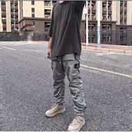 G6R3 Stone Island Autumn Solid Color Functional Metal Nylon Foot Casual Pants Logo Thin Style Reflec