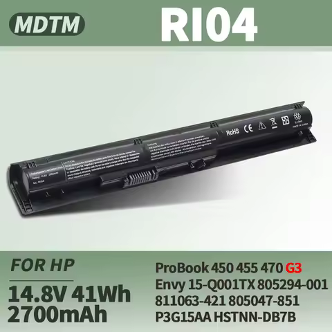 RI04 RI06XL Laptop Battery for HP ProBook 450 455 470 G3 Envy 15-Q001TX Laptop Series Fit P/N 805294