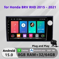 Honxun ESSGOO ASTRAL Kenwood 8G+64 android head unit for Honda BR-V BRV RHD 2015 -2021 player 2din s