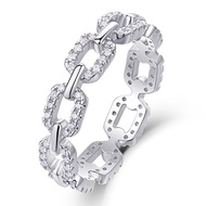 Personality 100% 925 Sterling Silver 3EX VVS1 D Color Real Moissanite Diamond Ring for Women Fine Je