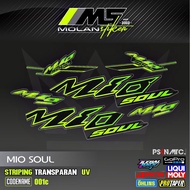 HIJAU Decal Sticker Striping Variation Transparent Uv Mio Soul Carburetor 2006-2012 Mio Soul 115 Mio