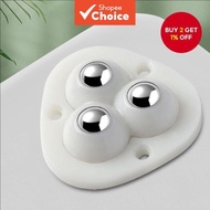 New 4pc/8pc/12pc furniture caster wheels, adhesive roller ball design, stainless steel wheels, no dr