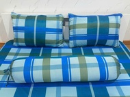 Bộ ga giường Thun Lạnh Việt Nam 4 món ( 1 ga + 2 áo gối nằm + 1 gối ôm)