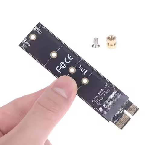 PCIE to M2 Adapter NVMe SSD M2 PCIE X1 Raiser PCI-E PCI Express M Key Connector Supports 2230 2242 2