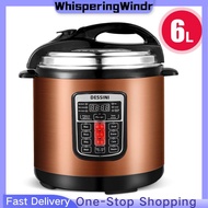 WhisperingWindr READY STOCK 6L  High Quality Multifunctional Electric Pressure Cooker