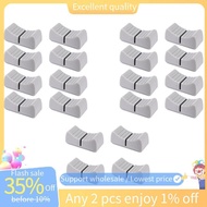 20Pcs 24mmx11mmx10mm Console Mixer Slider Fader Knobs Replacement for Potentiometer Gray Knob Black 
