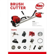 NIKO Japan Technology เครื่องตัดหญ้า 4 จังหวะ GX-35  พร้อมขา ใบตัดหญ้าวงเดือน 10 นิ้ว 1 ใบ ฟันคาไบร์