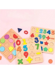 Rompecabezas Educativo de Madera para Niños, Juego de Reconocimiento de Formas y Colores, Encaje de Figuras Geométricas, Números y Letras del Alfabeto, Herramienta de Aprendizaje Preescolar, Juguetes de Desarrollo de Habilidades Motoras y Cognitivas, Set Multicolor de Enseñanza Temprana, Ideal para la Enseñanza en Casa o Centros Educativos, Seguro y No Tóxico, Duradero, Fácil de Manipular, Perfecto para Niños de 3 a 5 Años, Atractivo para Niñas y Niños, Mejora la Coordinación Mano-Ojo y la Solución de Problemas, Promueve la Identificación de Formas, Colores y Letras, Incluye Piezas de Madera con Letras Mayúsculas y Minúsculas, Números del 1 al 20, Figuras Geométricas Básicas, y Símbolos Matemáticos, Juego Interactivo de Aprendizaje Temprano, Regalo Educativo Ideal para Cumpleaños y Festividades