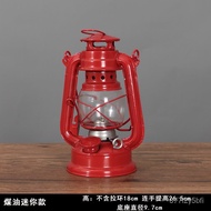 【TikTok】Tingyi Vintage Portable Kerosene Lamp Old-fashioned oil lamp Oil Lantern Cafe Restaurant Country Nostalgic Ornam