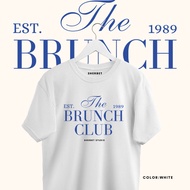 S-5XL Brunch Club T-Shirt Print Short Sleeve Women's Top