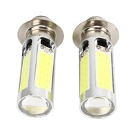 2Pcs 6000K White H6M COB LED Motor Bike/ATV Headlight Fog Light Bulb PX15d P15D251 H6M 5 COB Lamp H6