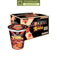 [THÙNG 24 LY] - ACECOOK - Mì ly Modern Xtreme 2 vị: Bò Kim chi Mì ly Modern Xtrem ăn liền Mì ăn liền