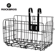 ROCKBROS Bike Basket Front Rear Foldable Handlebar Cleave Bicycle Box Firm Cycling Folding Pannier Case Bike Accessories