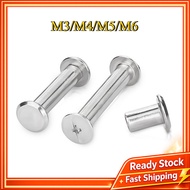 Book binding screw / Chicago screw / Binding screw / Scrapbook photo album M3/M4/M5/M6 * L4-160mm 【B
