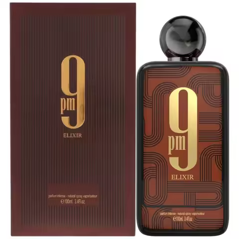 9 PM Elixir - Nutmeg, Smooth Lavandin, Ciste Elegance, Unisex Extrait De Parfum 3.4 oz