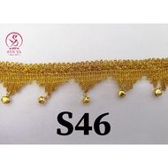S46 Bell Gold Lace (Meter)