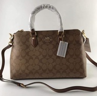 กระเป๋าสะพายหนังผู้หญิงขนาดใหญ่ COACH Georgia32 กระเป๋าถือซิป มีสายสะพายยาว 1 เส้น