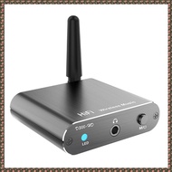 (JPTZ) D300 Wireless Receiver -HD BT 5.2 HiFi Stereo Audio Adapter New Silver Grey Aluminum Alloy Su